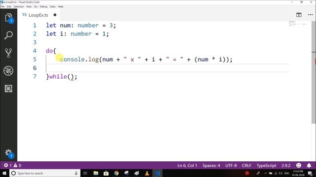#8 TypeScript Tutorial for Beginners - Do While Loop