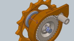 Анимация работы бортового редуктора ДТ-75.