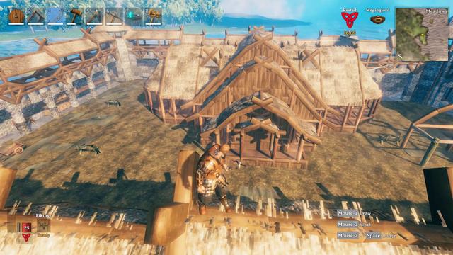 Valheim - build Сastle (200IQ my Experience ) смотреть онлайн