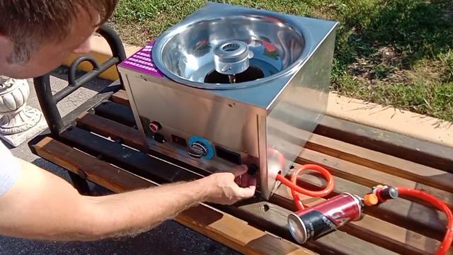 газовый аппарат для фигурной сахарной ваты (подключение газа) смотреть онлайн