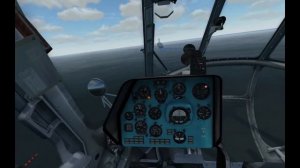 DCS World. Ми-8. Посадка на корабль в движении.
