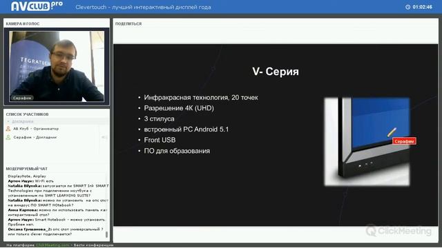 Clevertouch - лучший интерактивный дисплей года смотреть онлайн