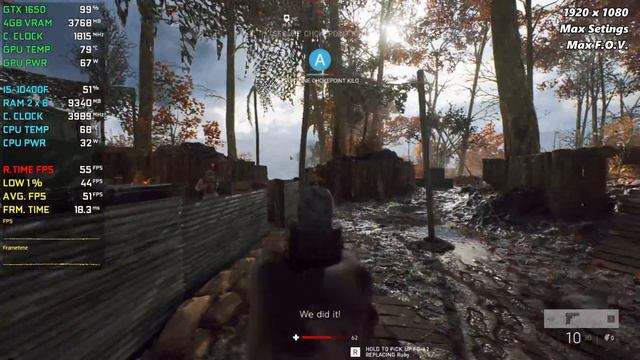 Battlefield V | SP & MP | GTX 1650 + I5 10400f | 1080p Maximum Graphics Test смотреть онлайн