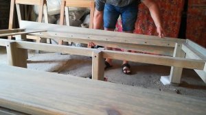 кровать по чертежам из массива #буднистоляра своими руками