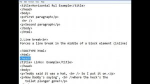 Lecture3 Horizontale Rule or Line break