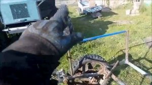 телега для мотоблока из рам бокового прицепа мотоцикла урал,днепр