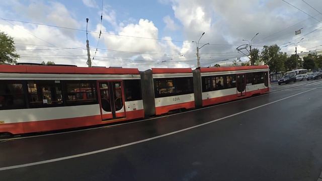 Трамвай "5215 по 55" Петербурга 11-***: 71-631-02 (УКВЗ) 5215 по №55 (03.08.21) смотреть онлайн