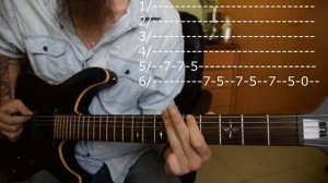 Самый простой РИФ на гитаре