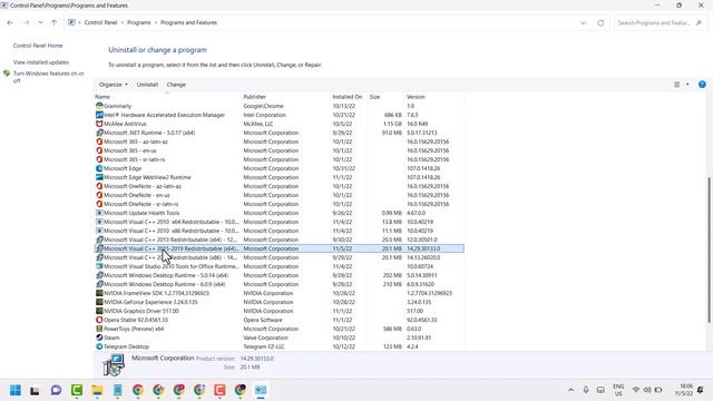 How To Uninstall Microsoft Visual C++ 2015