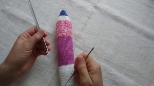 MaTusy. About knitting. Валик "Карандаш" из 100% хлопковой пряжи.