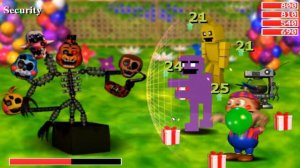 Jack O Springtrap Boss In FNaF World! I Halloween! (Mod)