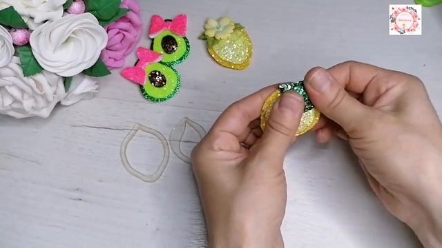 Заколочки на первые челочки Клик-клак своими руками. DIY MK Hair ornament Click-clack смотреть онлайн