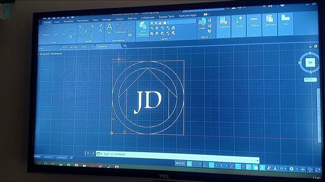 MAKING LOGO IN AUTOCAD смотреть онлайн