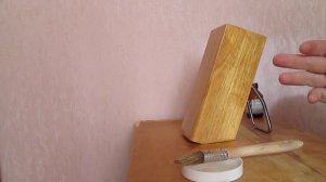 Cнятие лака с подставки для ножей Димексидом