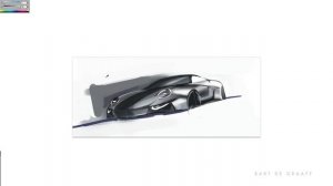 Porsche Design Sketch in Photoshop - Bart de Graaff