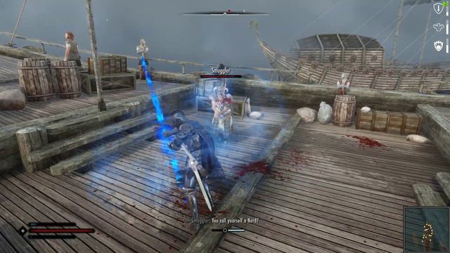 (4k)  Every 3rd person combat game with lock on = Darksouls...【Skyrim Special Edition】
