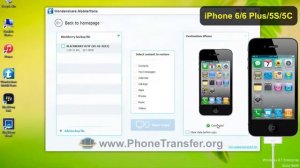 How to Switch All Data from BlackBerry P9982 to iPhone 6, BlackBerry P9983 to iPhone 6 Plus/5S