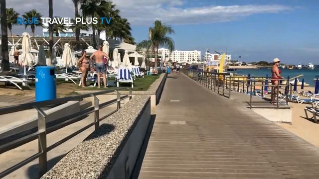 Walking in Protaras Coastal Path • Прогулка по прибрежной набережной Протарас
