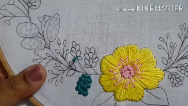 Hand embroidery | Floral embroidery for beginners @Diana vingert