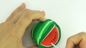 Пластилин для детей, учимся лепить фрукты