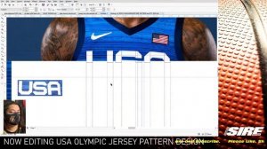 USA Olympics Design Pattern using Adobe Photoshop/Coreldraw X7