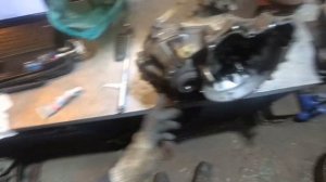 Daewoo. Matiz. Замена сцепления и заднего сальника коленвала.