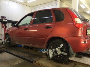 Смена Шин / Развал схождение / Хорошие летние шины / ВАЗ Лада Калина/LADA KALINA