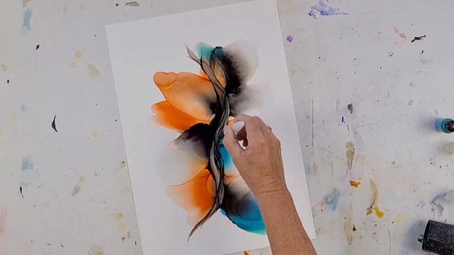 Alcohol Ink on Paper / Fluid Art / Abstract Effect with Watercolor Brush Pen 194 смотреть онлайн