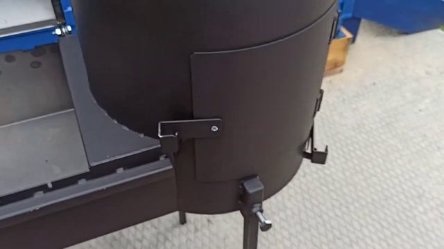 Мангал-барбекю с очагом под казан. смотреть онлайн