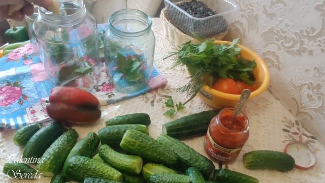 ОГУРЦЫ в ТОМАТНОЙ Пасте на зиму без стерилизации, уходит на УРА. смотреть онлайн