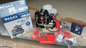 Малошумный безмасляный компрессор Pegas pneumatic PG-602 профессиональная серия 6619 обзор тест