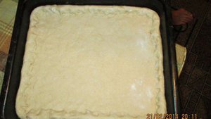 Пицца с грибами.