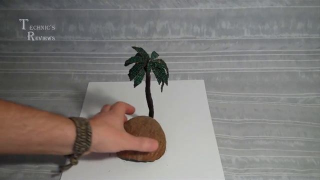 Искусственный бонсай. Пальма из бисера. смотреть онлайн