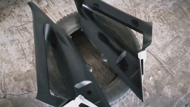 Покраска пластика салона приора