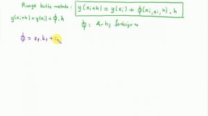 Sayısal Analiz : Runge-Kutta Metoduna Giriş (Runge-Kutta Method)