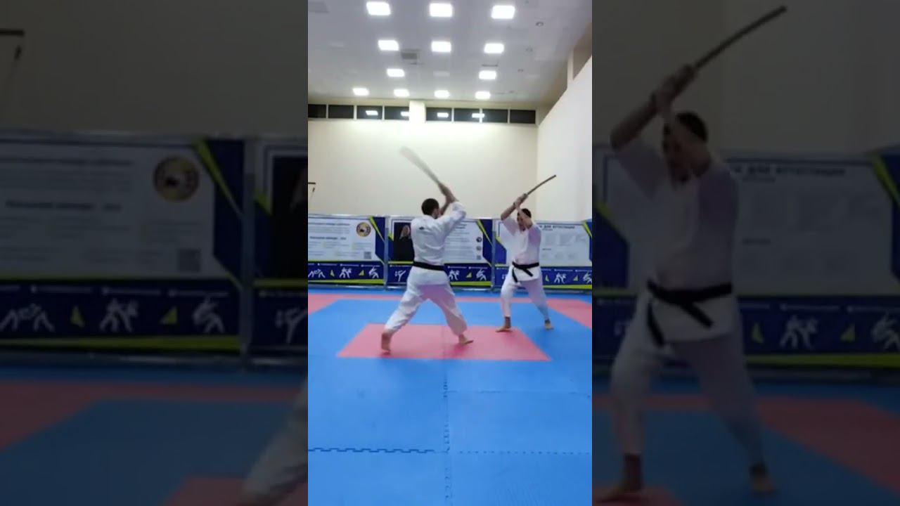 Кендзюцу школа. Оно ха Итто рю Такедаден Формы Хитоцу гачи и Гедан но Касуми . смотреть онлайн