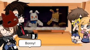FNaF Past Aftons react to FNaF Vines|| Minecraft version|| Desc||