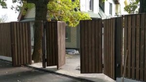 Складные распашные ворота