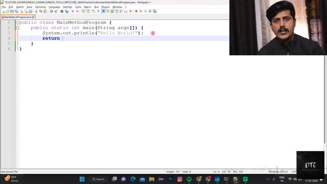 Why java main method is static, public and what if we change its signature? | DineshDTC