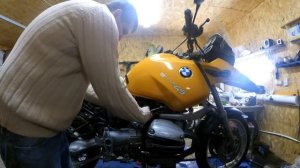 BMW R1150GS из Японии. Подготовка к эксплуатации Часть 1 - Снятие бака, установка быстросьемов