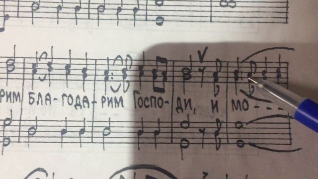 Нотный разбор .Милость мира Иерусалимская. смотреть онлайн
