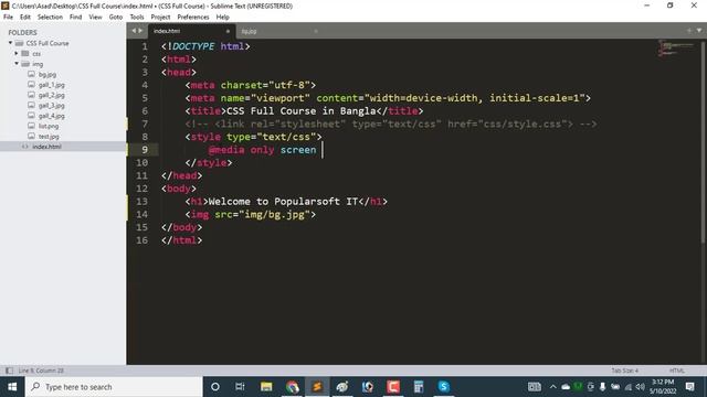 CSS Tutorial for Beginners in Bangla | Part-36 | CSS Media Queries | Full Course.