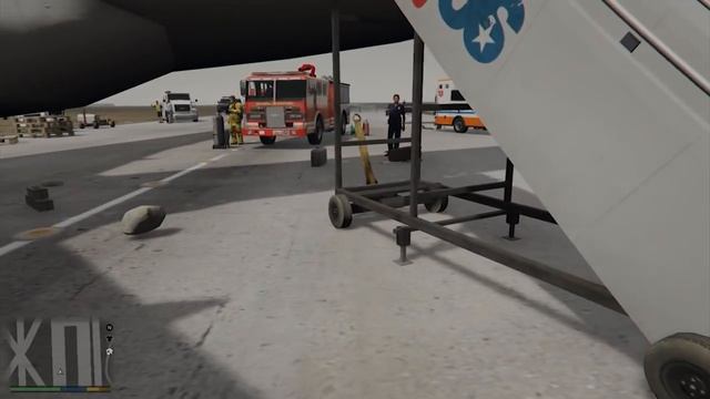 ТЕРРОРИСТЫ УСТРОИЛИ ТЕРАКТ В ГТА 5! - Бомба в самолете! смотреть онлайн