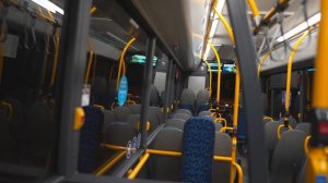 Sweden, Stockholm, bus 579 night ride from Arlanda Airport to Märsta Train Station