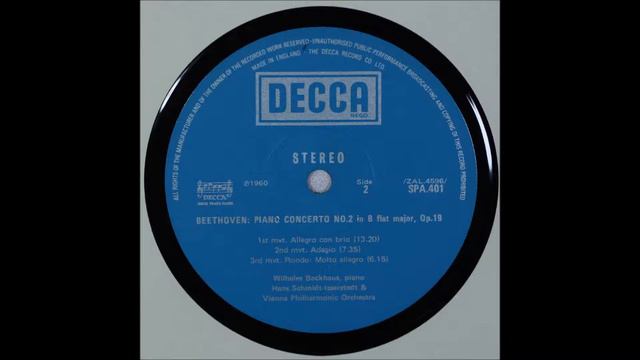 Beethoven, Piano Concerto No 2, Wilhelm Backhaus,piano смотреть онлайн