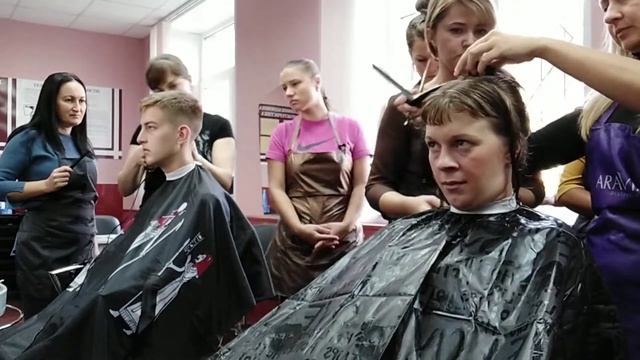 Мужская модельная стрижка и каре с ребром жëсткости. Практические занятия курса "Парикмахер".