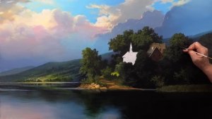 "July Day" Mountain painting Artist - Viktor Yushkevich. #122
