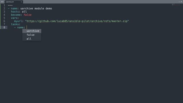 Extract an archive - Ansible module unarchive смотреть онлайн