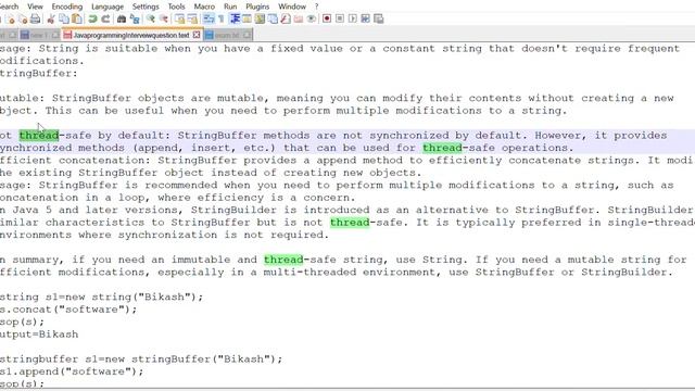 String vs String buffer java interview Question part-9 смотреть онлайн