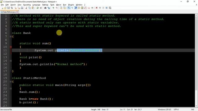 Static Methods in Java (Hindi/urdu) || Static Keyword in Java | simple words